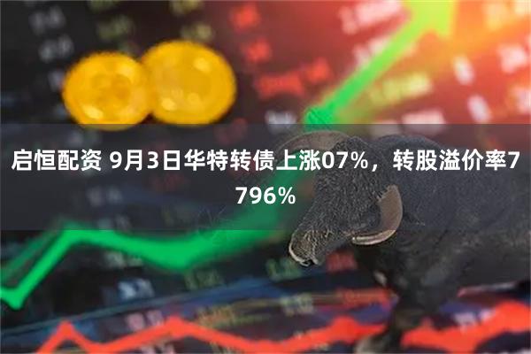 启恒配资 9月3日华特转债上涨07%，转股溢价率7796%